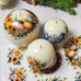 Наліпки для свічок №8 "Віночок Великодній з нарцисами"